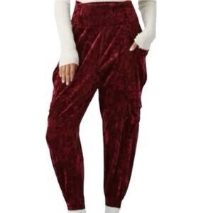 HALARA Velvet Burgundy Joggers